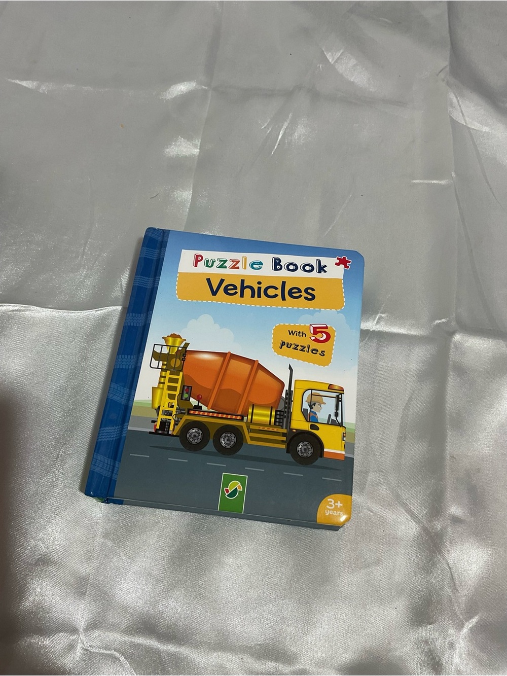 Puzzle Book Vehicles - Yellow and Orange Kids Toy Book